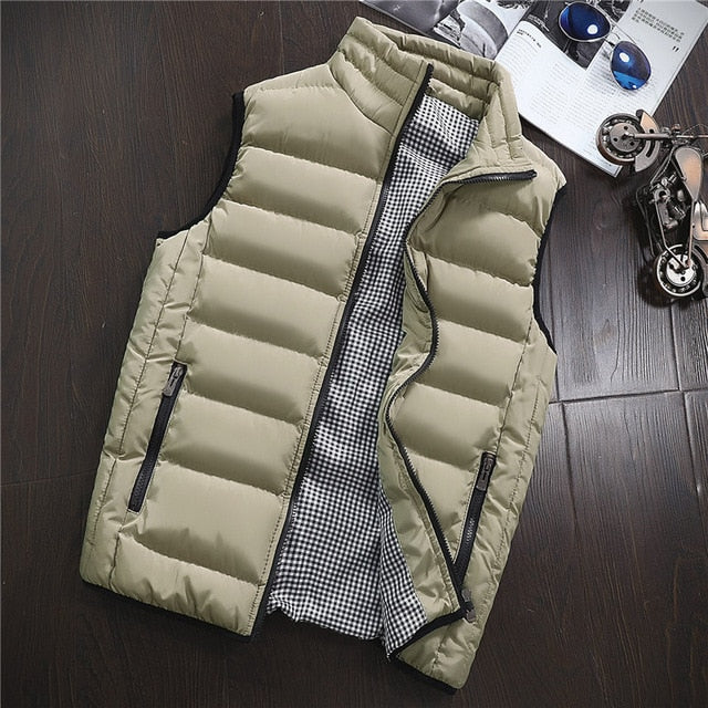 Spring Autumn Men New Stylish 2019 Vest Mens Plus Size 5XLWarm Sleeveless Jacket Men Winter Waistcoat Men's Vest Casual Coats