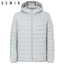 Load image into Gallery viewer, SEMIR 90% duck down jacket for man ultralight warm winter jacket men duck down jacket men clothing casual outerwear hooded coat