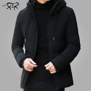 Brand Winter Jacket Men Clothes 2018 Casual Stand Collar Hooded Collar Fashion Winter Coat Men Parka Outerwear Warm Slim fit 4XL