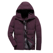 Load image into Gallery viewer, Brand Winter Jacket Men Clothes 2018 Casual Stand Collar Hooded Collar Fashion Winter Coat Men Parka Outerwear Warm Slim fit 4XL