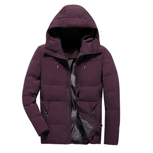 Brand Winter Jacket Men Clothes 2018 Casual Stand Collar Hooded Collar Fashion Winter Coat Men Parka Outerwear Warm Slim fit 4XL