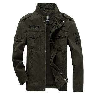 Cotton Military Jacket Men 2019 Autumn Soldier  MA-1 Style Army Jackets Male Brand Slothing Mens Bomber Jackets Plus Size M-6XL